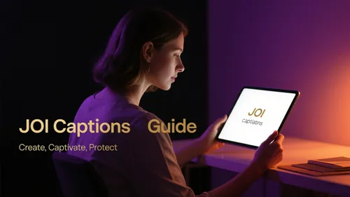JOI Captions Guide: Examples, Writing Tips & Protection
