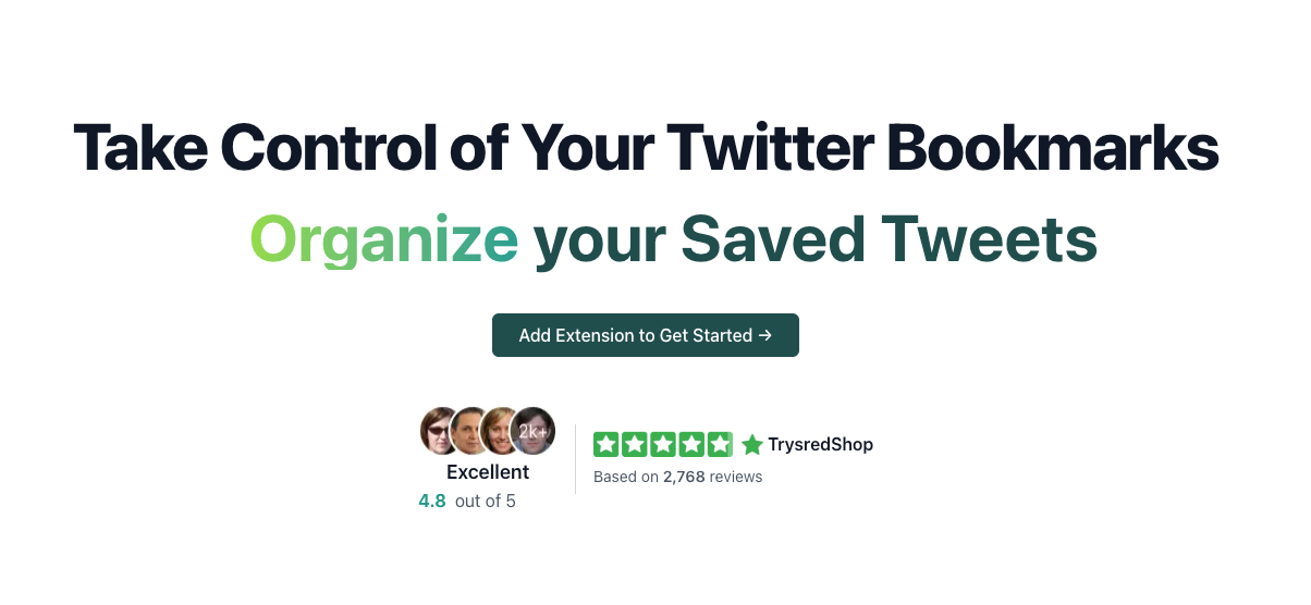 Organize your twitter bookmarks