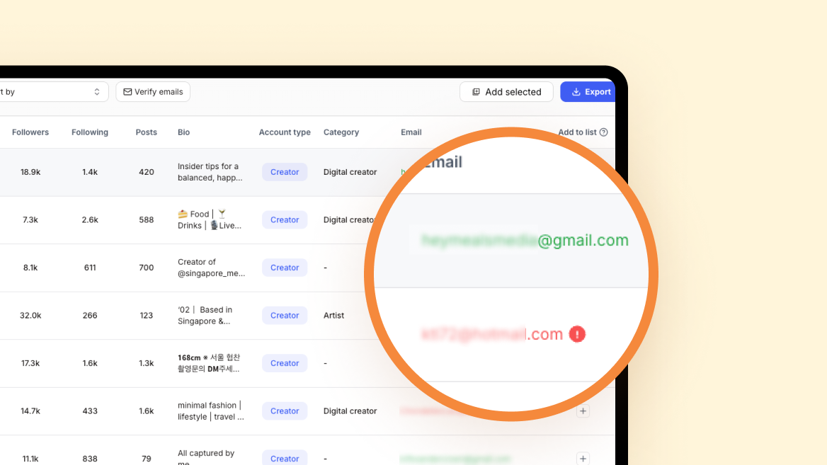 Fill Contact Gaps with Verified Emails