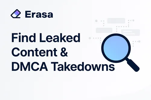 Erasa Upgrade – Find Leaked Content & DMCA Takedowns