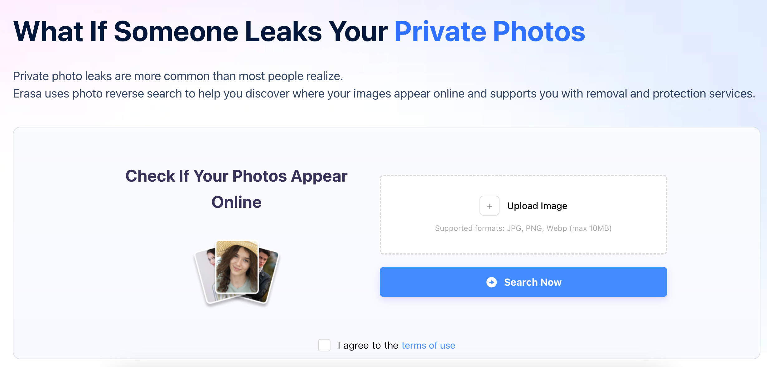 check if your private photos are leaked and where they appear online