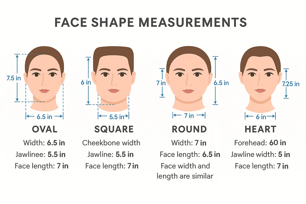 The 5 Most Common Face Shapes