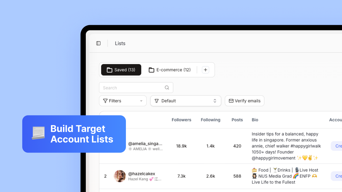 Build Target Account Lists