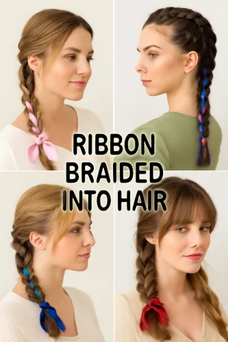 Ribbon Braided into Hair: The Trendy Style You Need to Try Now | Hairstyle