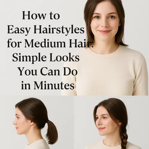 How to Easy Hairstyles for Medium Hair: Simple Looks You Can Do in ...