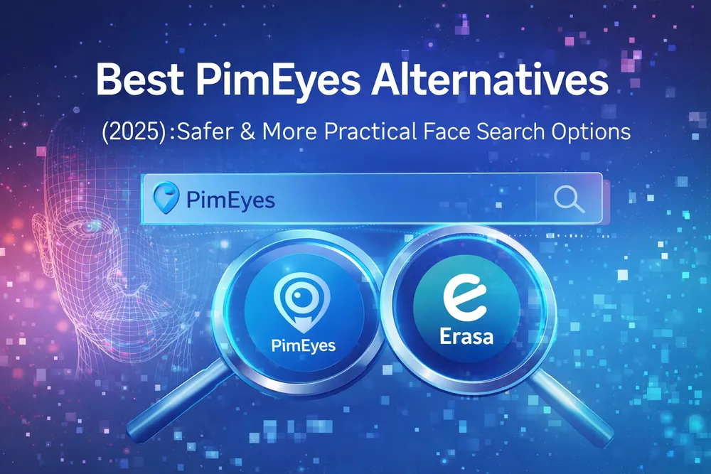 最好的PimEyes替代反脸搜索，比较更安全，更实用的选择，如Erasa