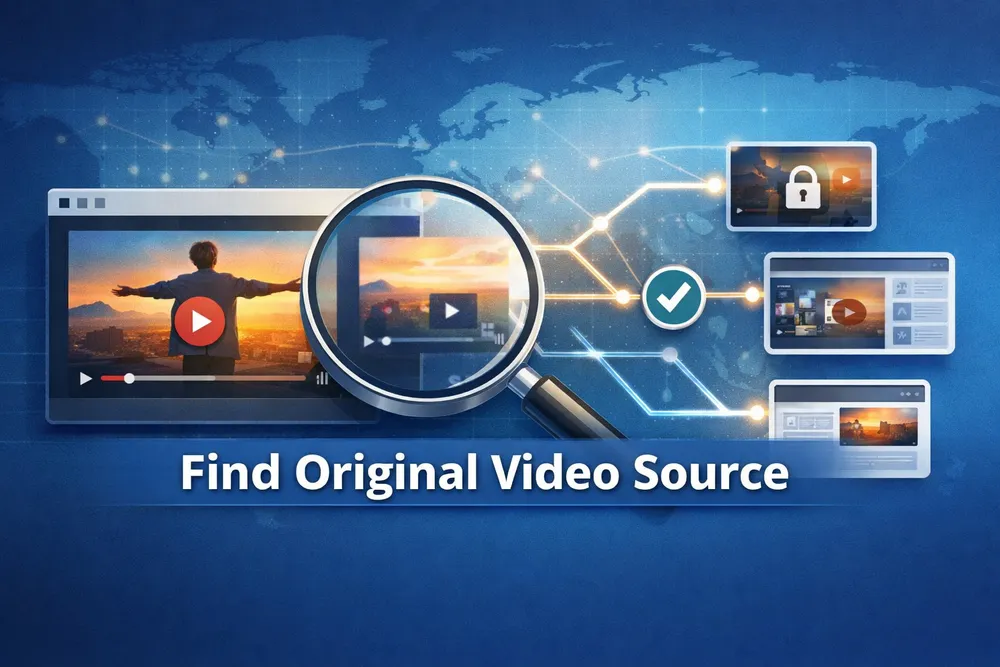 オリジナルの動画ソースを見つけて、動画が著作権で保護されているかどうかを確認する方法は
